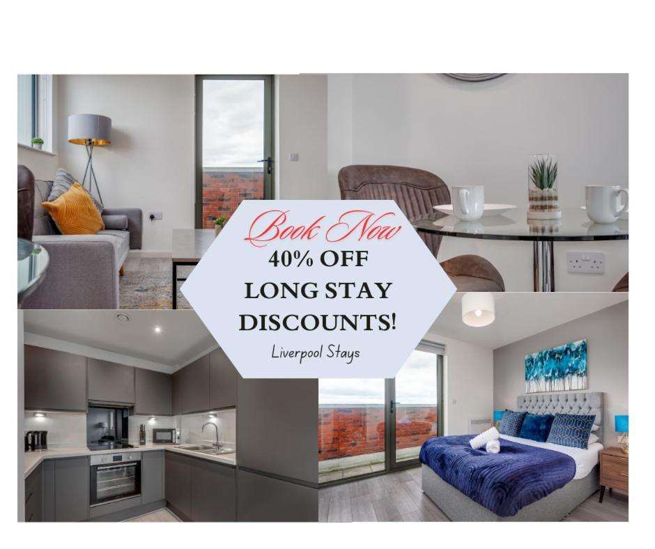 Huge Long Stay Savings! City View Balcony Penthouse Liverpool Luaran gambar